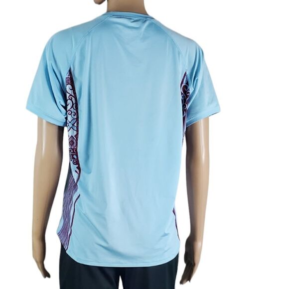 Under Armour Blue & Brown Athletic T-Shirt - Picture 2 of 5